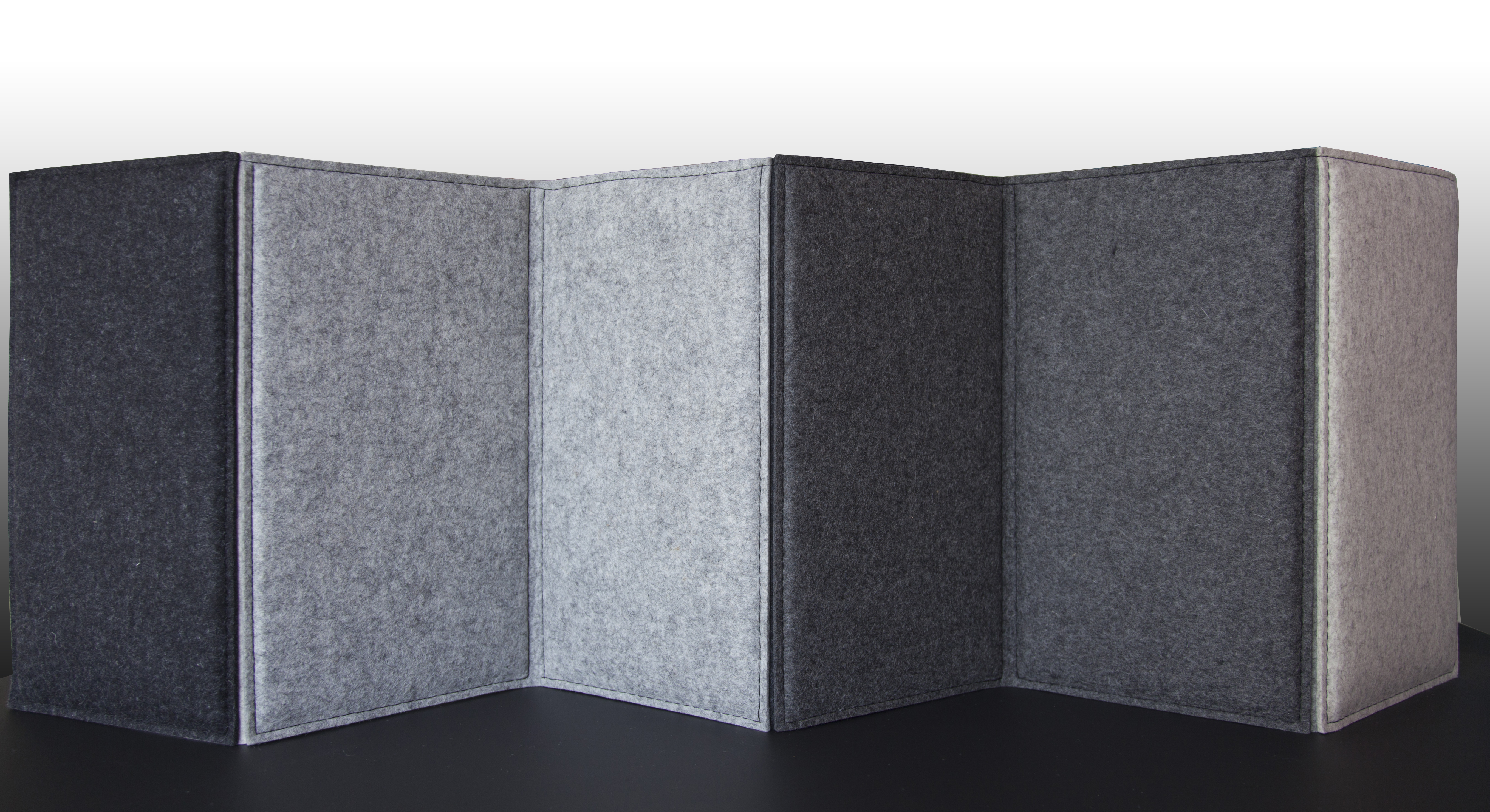 Filt bordskærm zigzag 120 cm 1